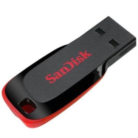 SanDisk cruzer blade  USB 2.0 128 GB Pen Drive (Red and Black)