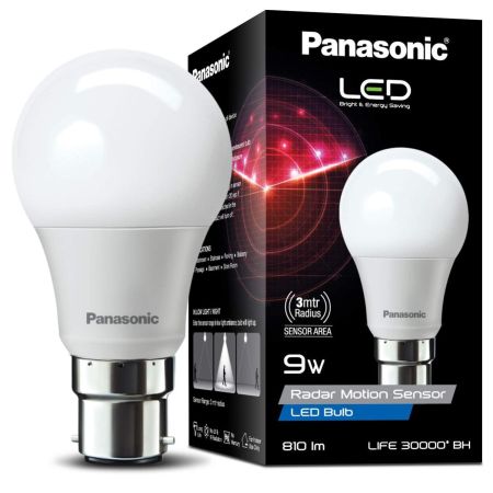 Panasonic 9W Motion Sensor Bulb | 9 Watt Radar LED Bulb for Home