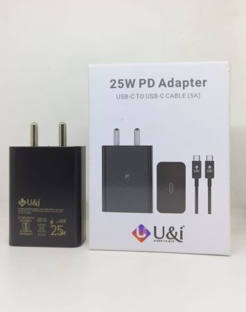 U&I UICH-3555 25W PD ADAPTER WITH C TO C CABLE