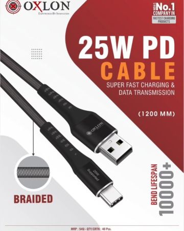 OXLON THUNDER 25CX TYPE-C CABLE