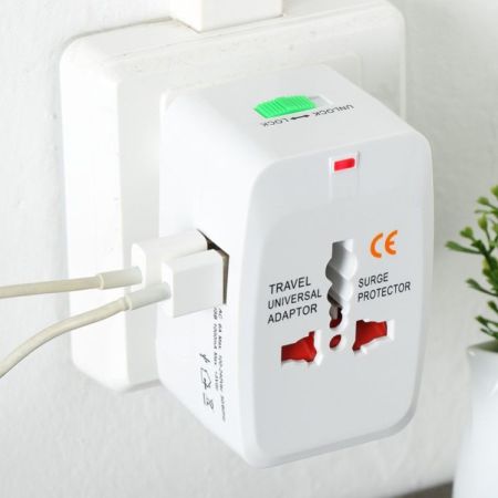 USB Universal World Travel Adapter With Usb Port